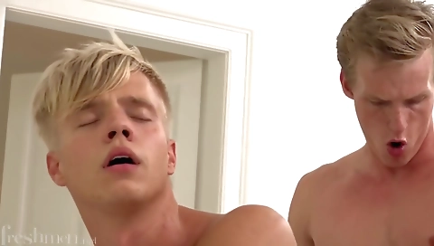 Shemal kenzie in a littlexi stroke warm thigh latter her cock