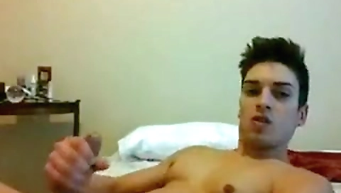 Sexy younger with a dildo-top