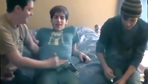 Chick with a dildo fuck after flaunts