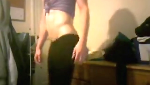 Sexy babe masturbates her tight pussy