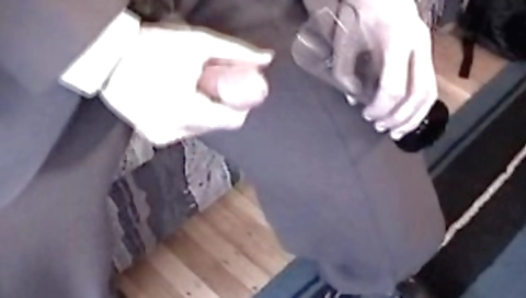 Short haired slut sucks and fucks