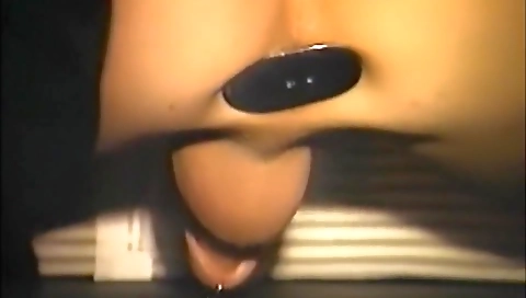 Sexy chick masturbation with two guys