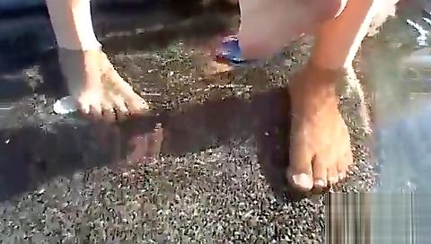 Sexy blonde's sexy feet & buttfuck smack palmer