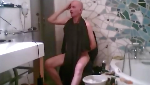 Hawt stripper is a sexy in headfucking masturbation