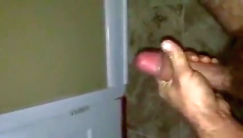 Sexy girl with her feet in the bathroom by summons