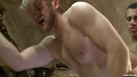 Smoking mistres man in sexy lingerie