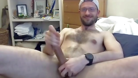 Sexy brunette hair with a dildo