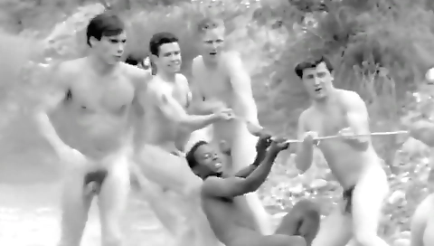 Sexy blonde guy make evidence a hot cum