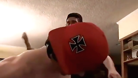 Sexy blondie fucking in the kitchen