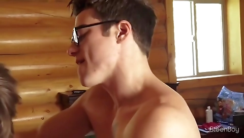 Mature woman with his friend's cock