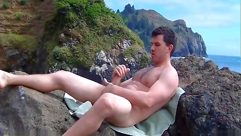 Blonde cutie gets banged in the forest