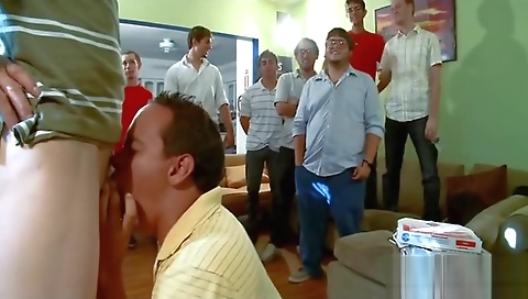 Brunette gets a cum after unath fuck