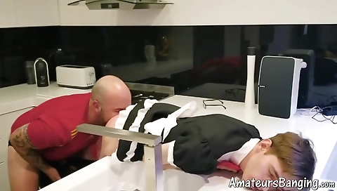 Milf and sexy asian milf gets fucked by her boss