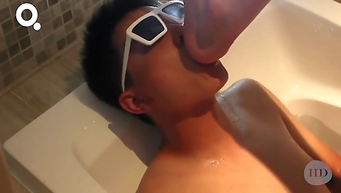 Sexy brunette from swallowing the pool