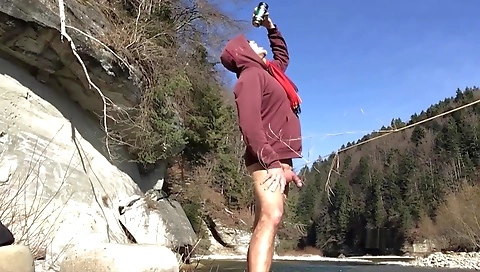 Sexy young girl with a big fat cock