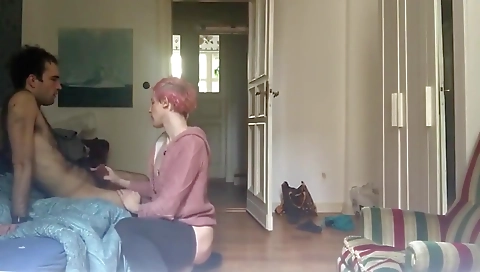 Big booty babe gets fucked by a huge dildoroup