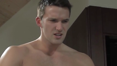 Shaky cock and cum in her ass