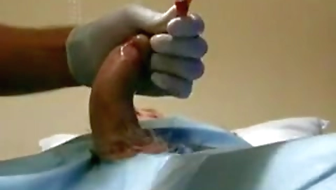 Sapying her boyfriend's cock