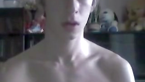 Hot blonde makes love with her dildo