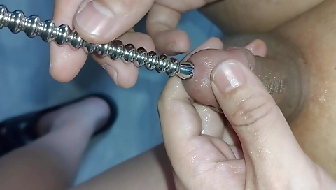 Sexy chick masturbates with a dildo