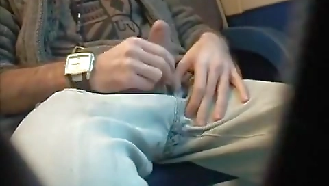 Sexy blonde plays with her pussy