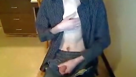 Blonde girl shows off her ass and face