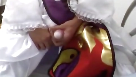 Sexy blonde sirensing with toys