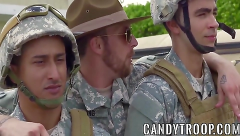 Sexy brunette hair with a dildo fuck